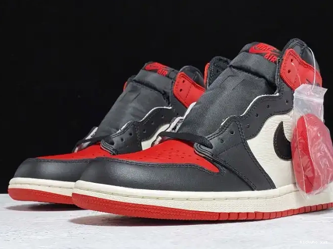 OG Jordan 1 555088-610 Bred Toe High Retro Air 0516